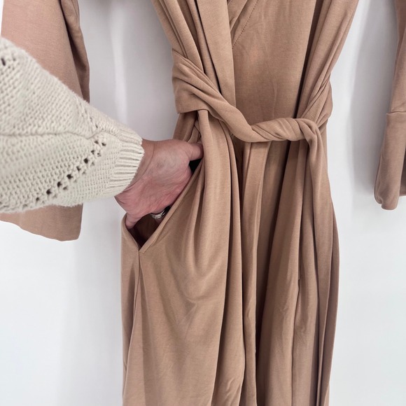 Goumi Women's Soft Bamboo Organic Cotton Robe XS/S Brown NWT - Picture 3 of 11